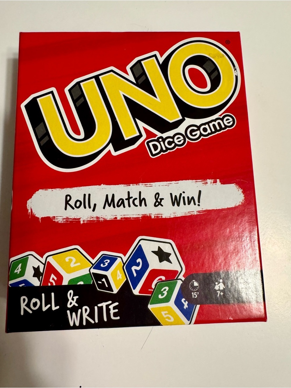 New in Package- UNO Dice Game - Red Box